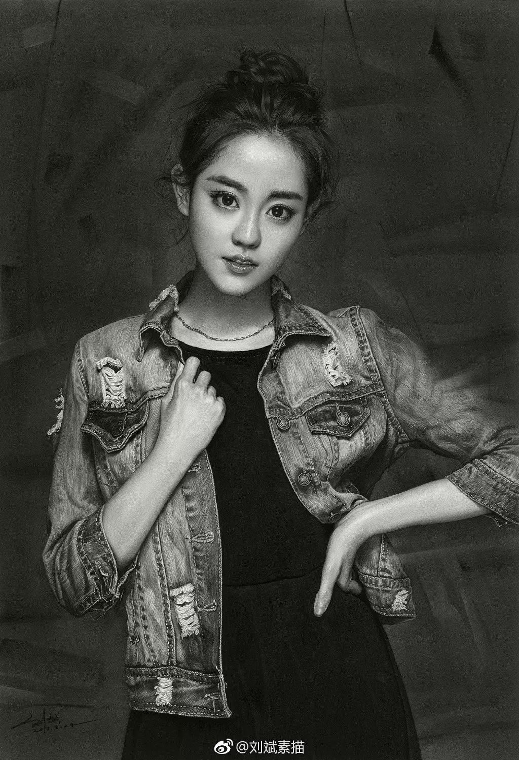 劉斌最新素描，展現(xiàn)藝術(shù)變化，成就自信之作